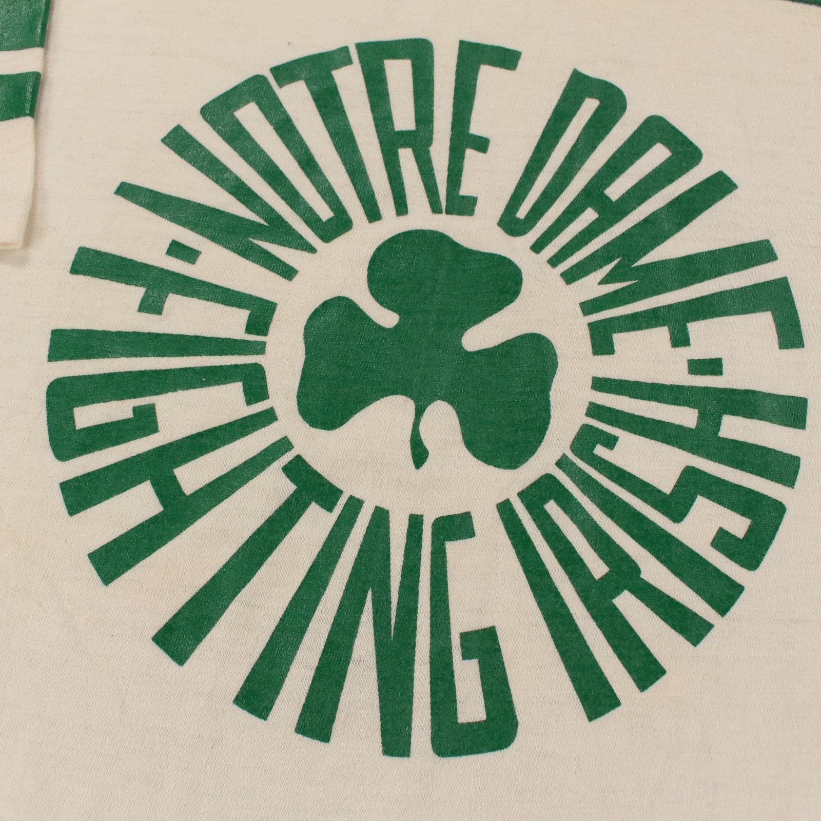true vtg 60s 70s ARTEX Notre Dame Fighting Irish jersey t-shirt t-shirt XL tag gallery