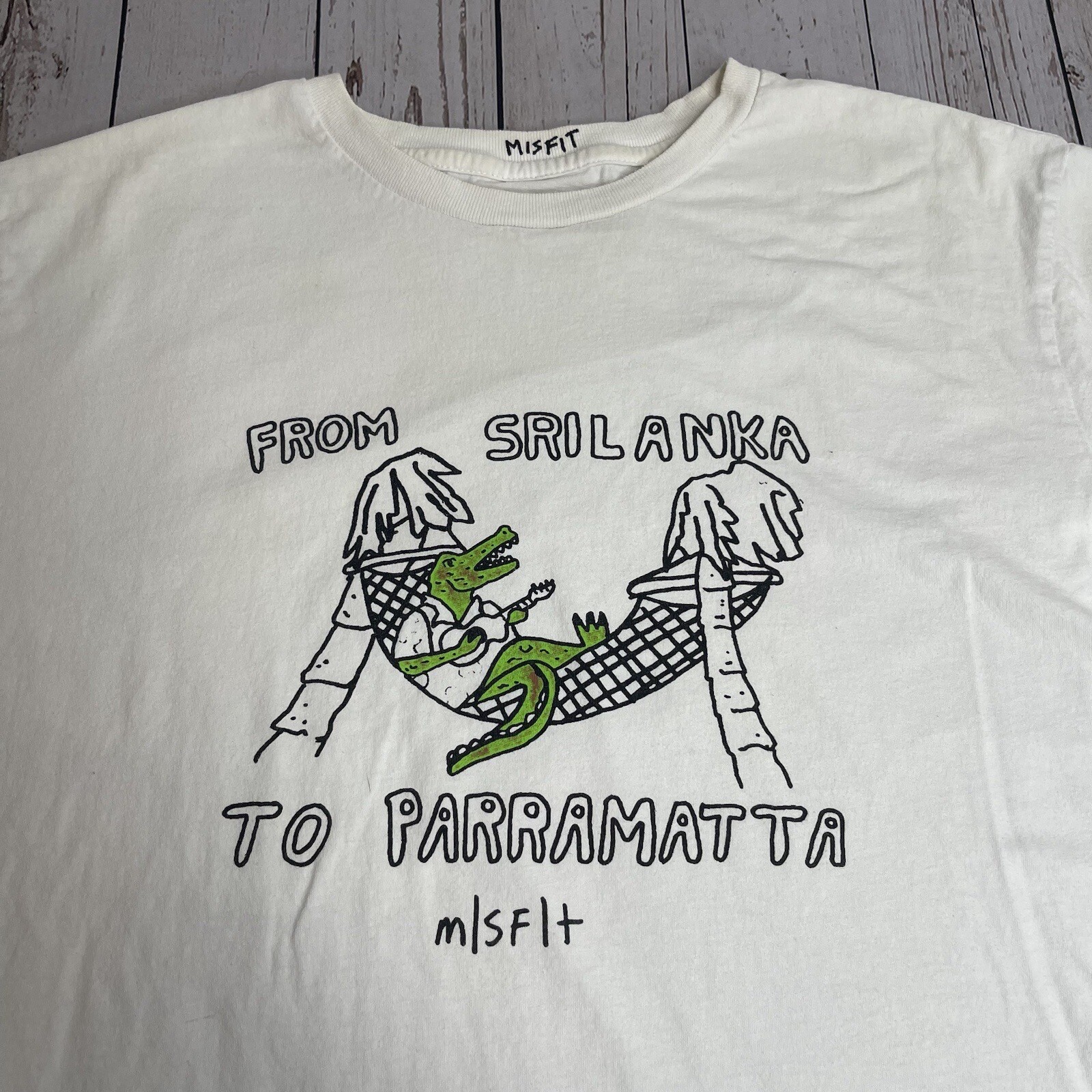 Misfit Mad Minds Graphic T Shirt From Sri Lanka to Parramatta Mens Large White gallery