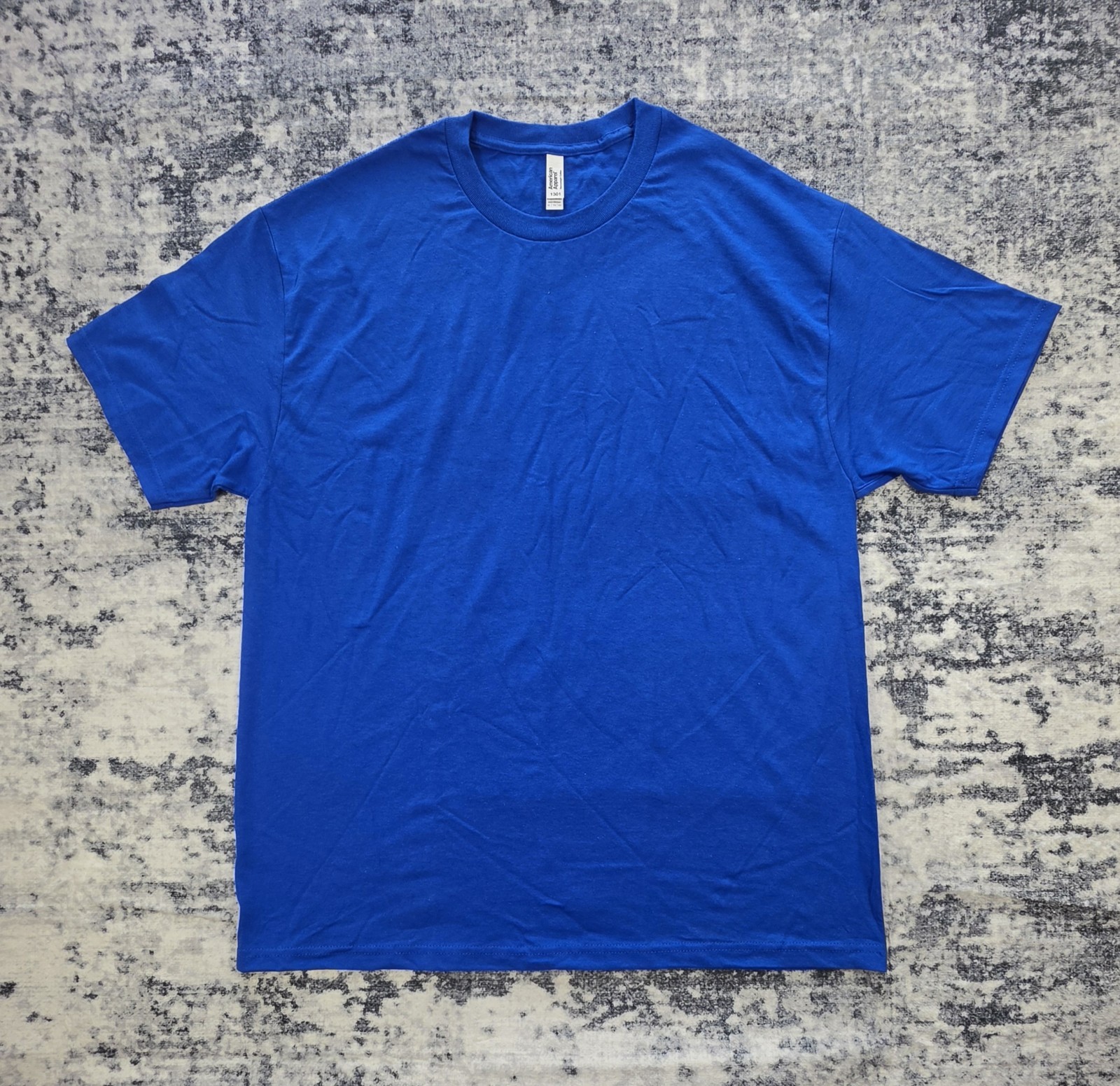 American Apparel 1301 Heavyweight Cotton T-Shirt Blue XL New Without Tags gallery