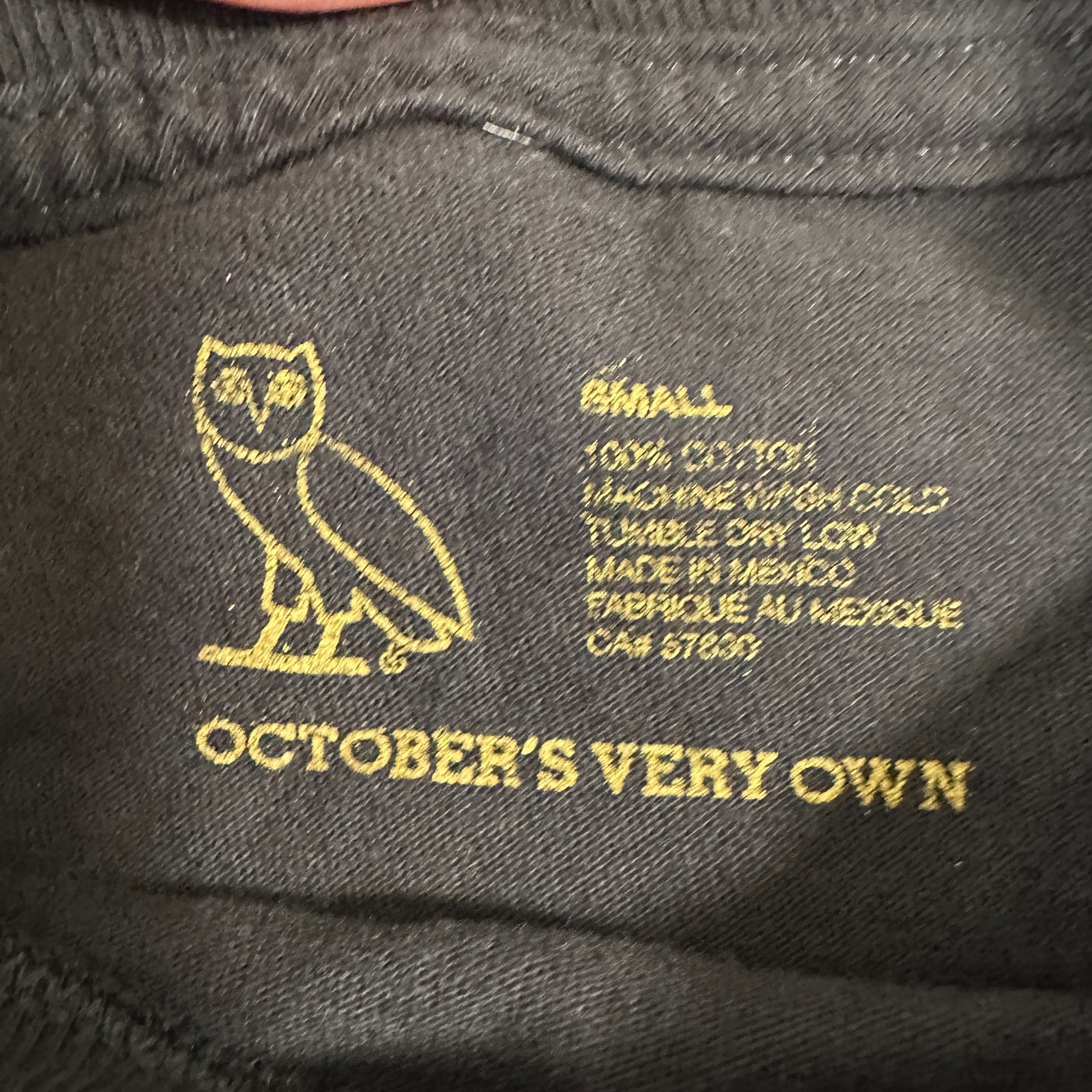 OVO Mens October Very Own Firm Rare Black T-Shirt Size S gallery