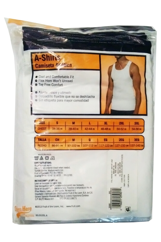 Fruit Of The Loom Men's Multi Pack Tank Top Tag-Free Cotton Athletic A-Shirts gallery