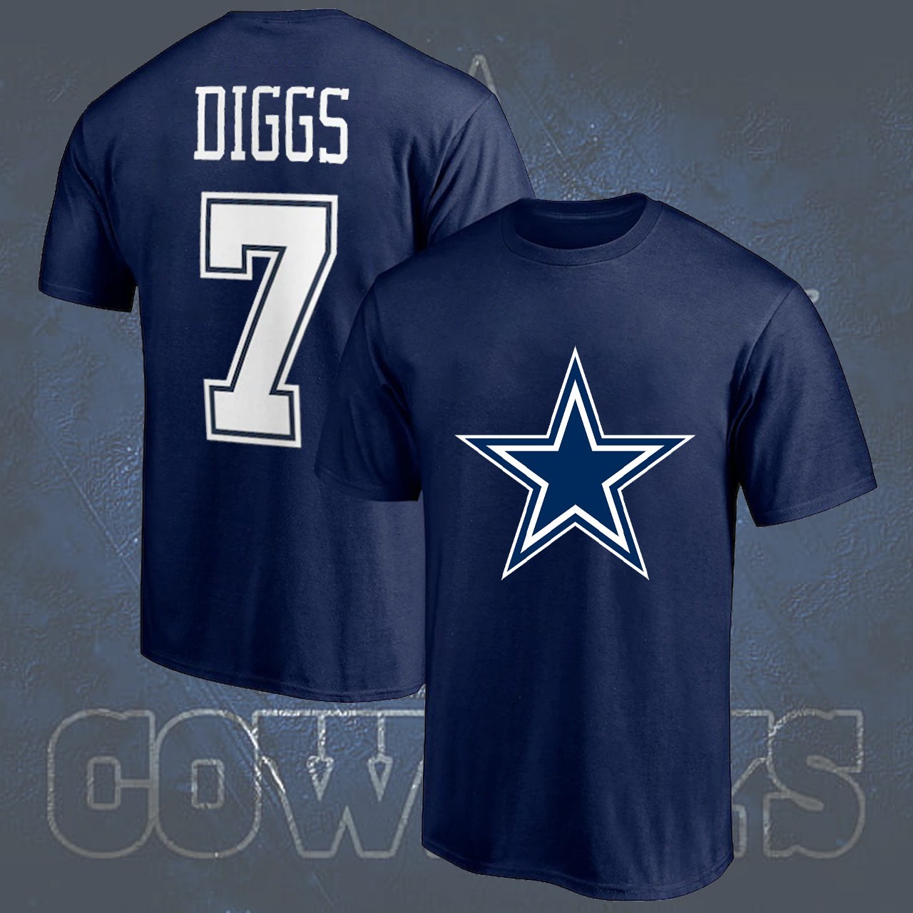 SALE!!! Trev0n Diggs #7 Dallas Football Name & Number Gift Fan gallery