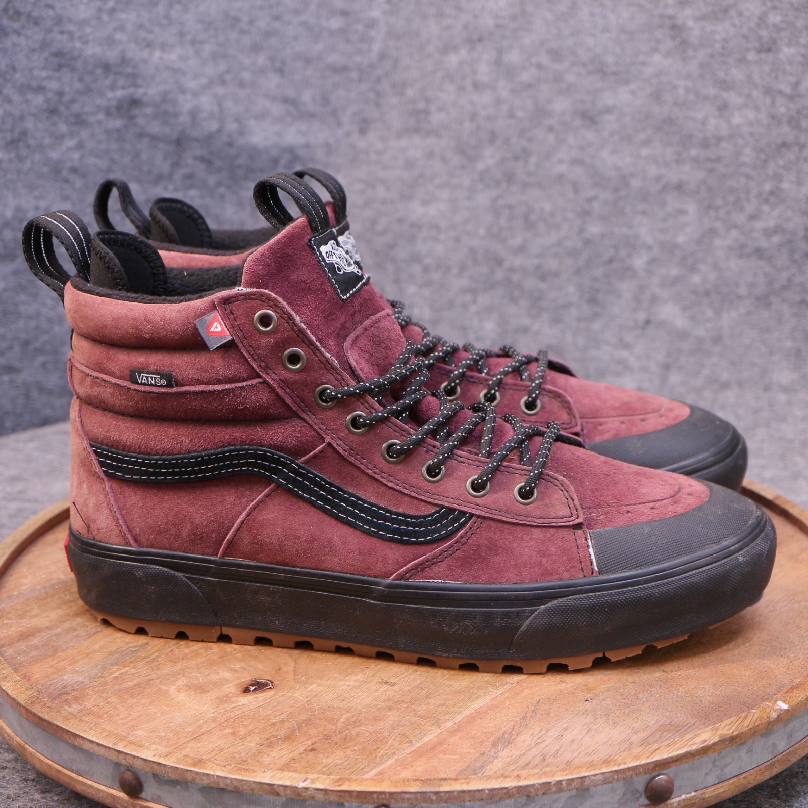 VANS Sk8 Hi MTE-2 Mens Size 12 US Port Royale Maroon Black Gum Shoes VN0A5HZZ5U8