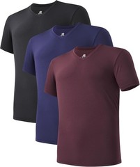 DAVID ARCHY Men Undershirts Micro Modal Ultra Soft T-Shirts Stretch Moisture