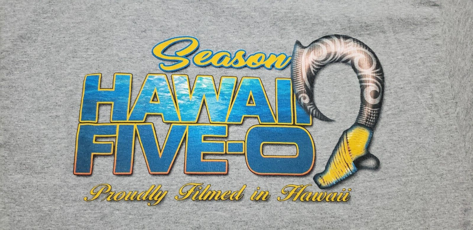 Hawaii Five O Men's XL Heather Gray T Shirt Season 9 Television Show Film Crew gallery