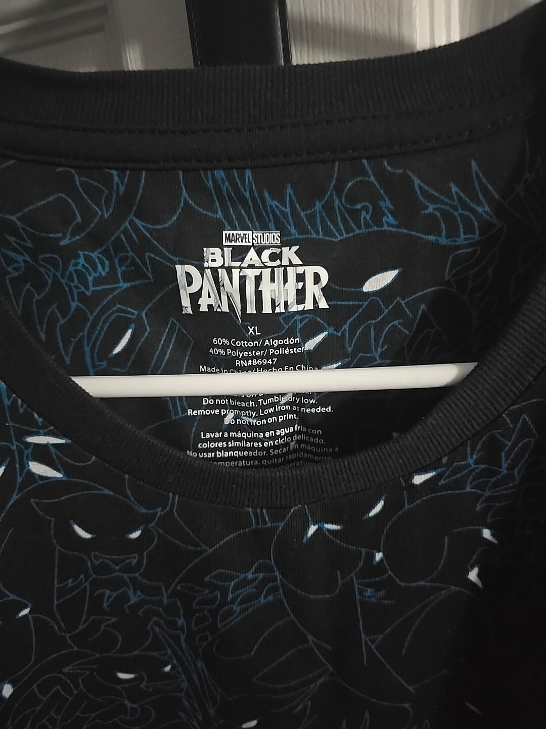 Marvel's Black Panther Men's XL X-Large 46-48 T-Shirt All Over Print Brand NEW gallery