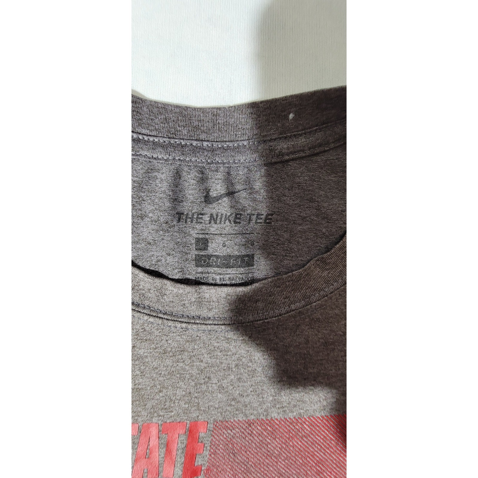 Nike Ohio State Buckeyes Dri-FIT Shirt Mens Large Grey Heather Graphic T-Shirt gallery