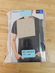 2 PACK – L / LARGE BLACK- 32 Degrees Cool Men’s Short Sleeve T-Shirts Crew Neck