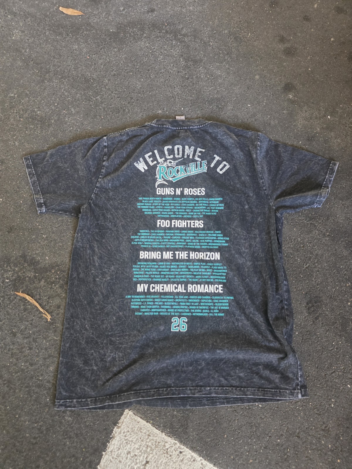 Welcomr To Rockville Marlin's T Shirt Mineral Wash Black 2026 Daytona X LARGE gallery
