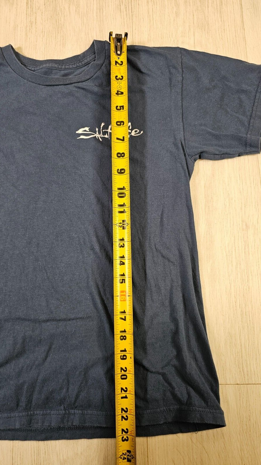 Salt Life Live Salty T Shirt Small Logo Cotton Blue gallery