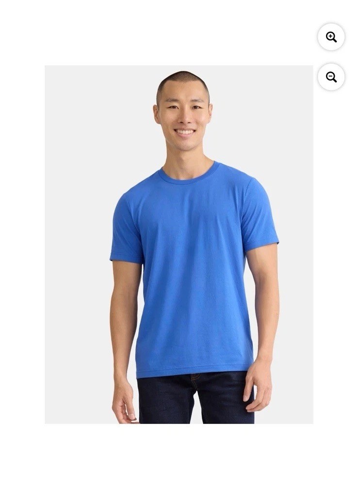 George Men's Royal Blue Crewneck Short Sleeves T- Shirt gallery