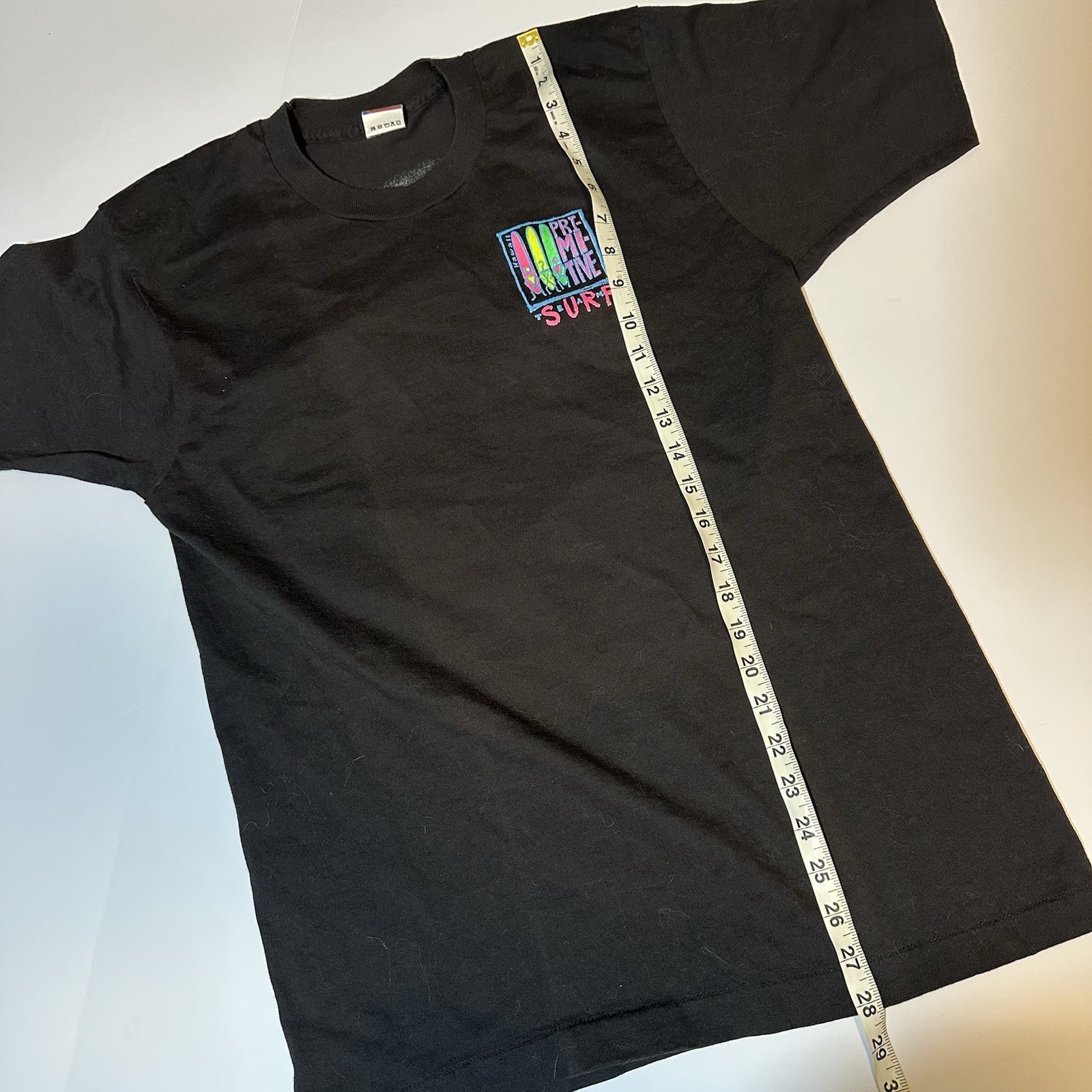 Vintage 90s Primitive Surf Team T Shirt Hawaii Neon Single Stitch Black Sz L gallery