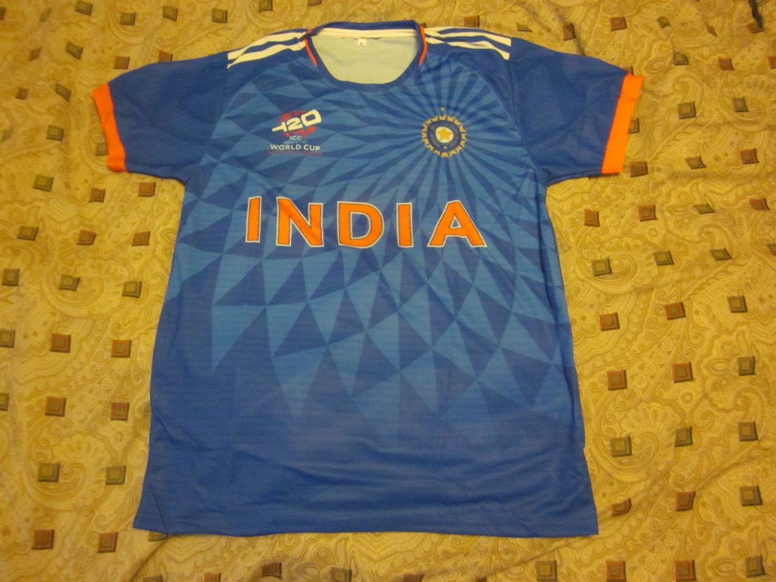 India T20 2022 Cricket Team World Cup Jersey Size 42 Medium Brand New!! gallery