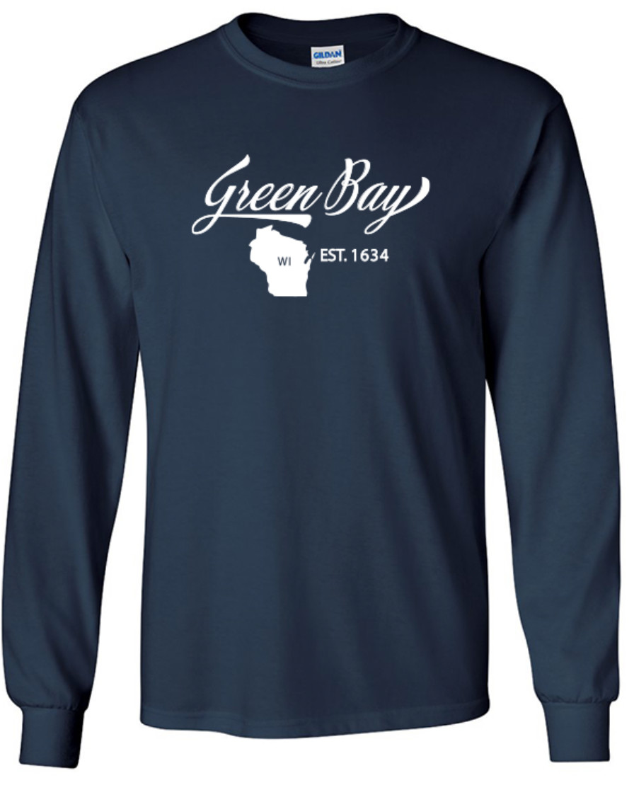 Green Bay Wisconsin State T-Shirt Long Sleeve Graphic Tees Unisex apparel gallery
