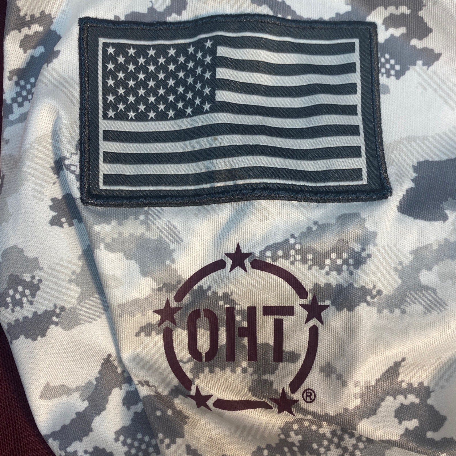 Virginia Tech Hokies Colosseum OHT Military Appreciation Raglan Shirt XL Camo gallery