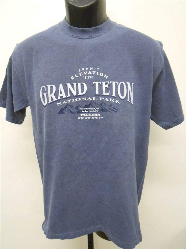 NEW Grand Teton National Park WY Wyoming Adult Mens Size S Small Shirt gallery