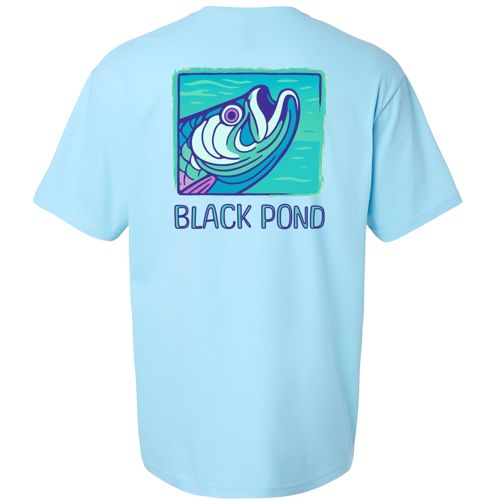 Black Pond Saltwater Series Tarpon Fish Men's T-shirt Inshore Fishing gallery