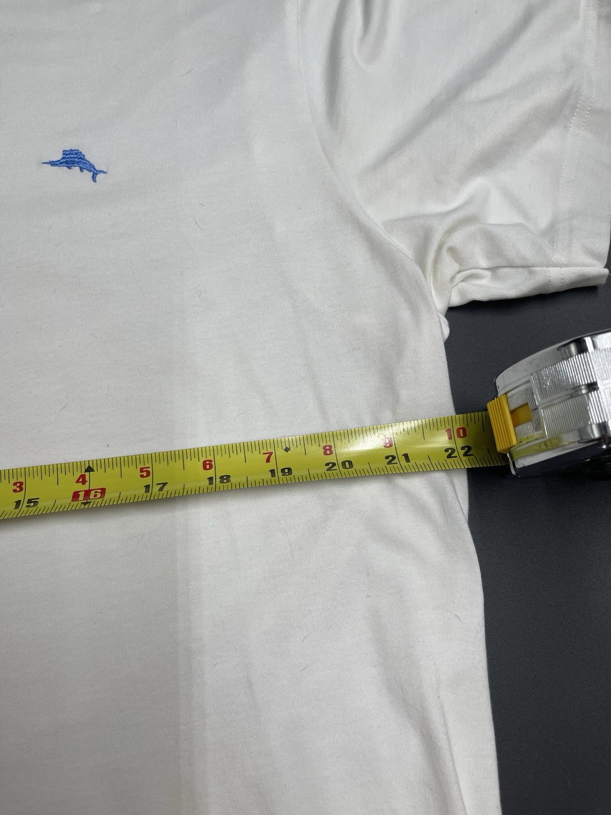 Tommy Bahama Men’s Big & Tall XL/TG Crew Neck Stretch Knit Logo T-Shirt White gallery