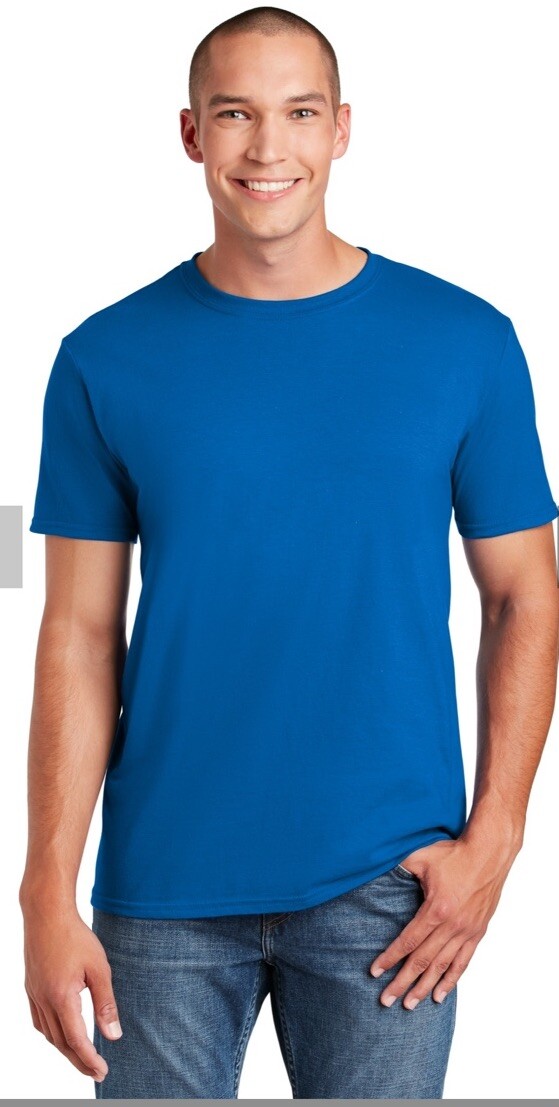 Gildan T-Shirt Men's Short Sleeve Soft Style G640 royal blue New Lot Of 2 SMALLS gallery