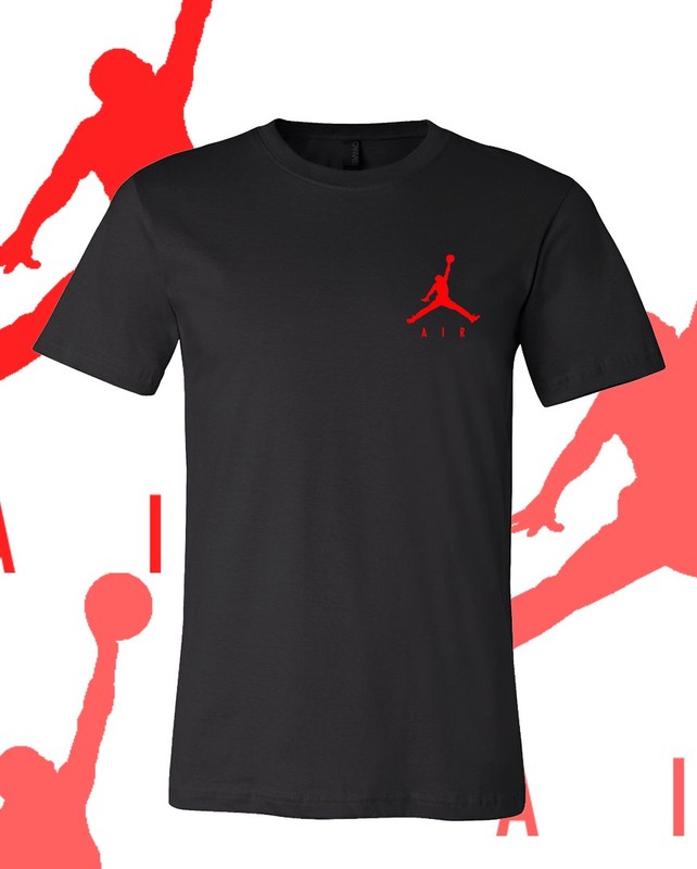 Men’s Basketball AIR RED LC MJ Sports T-Shirt  Tee Fast Ship!!