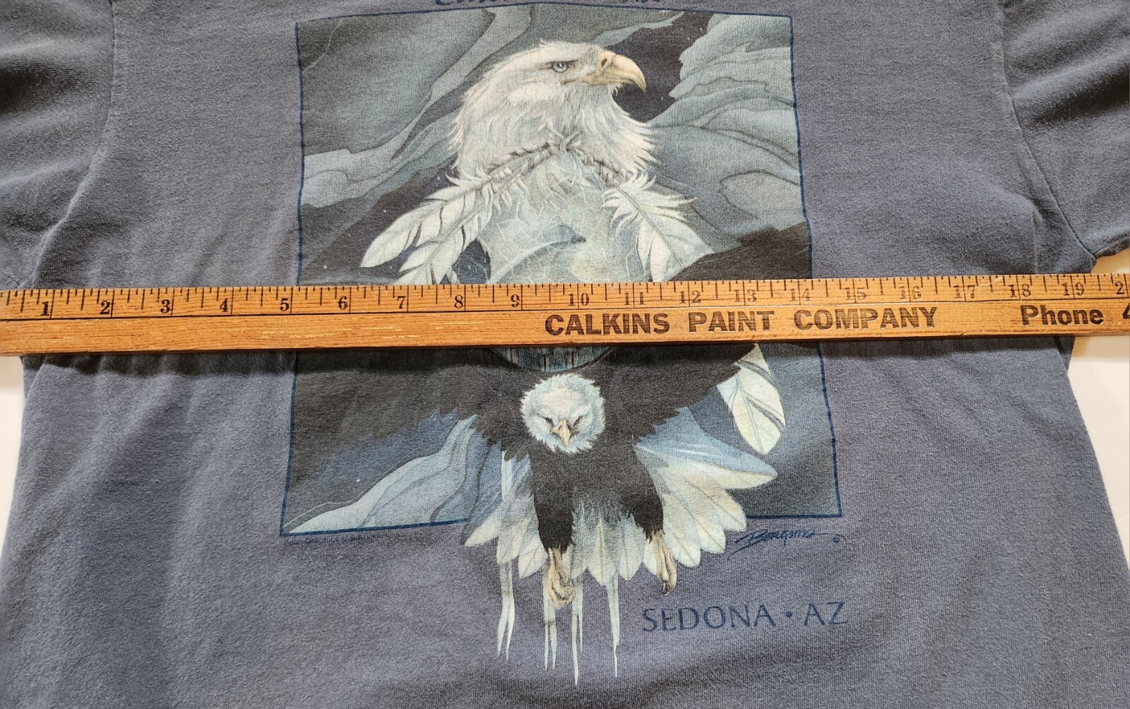 Vtg 90s Sedona AZ Catch the Wind - Nature Eagle T Shirt Size Medium gallery