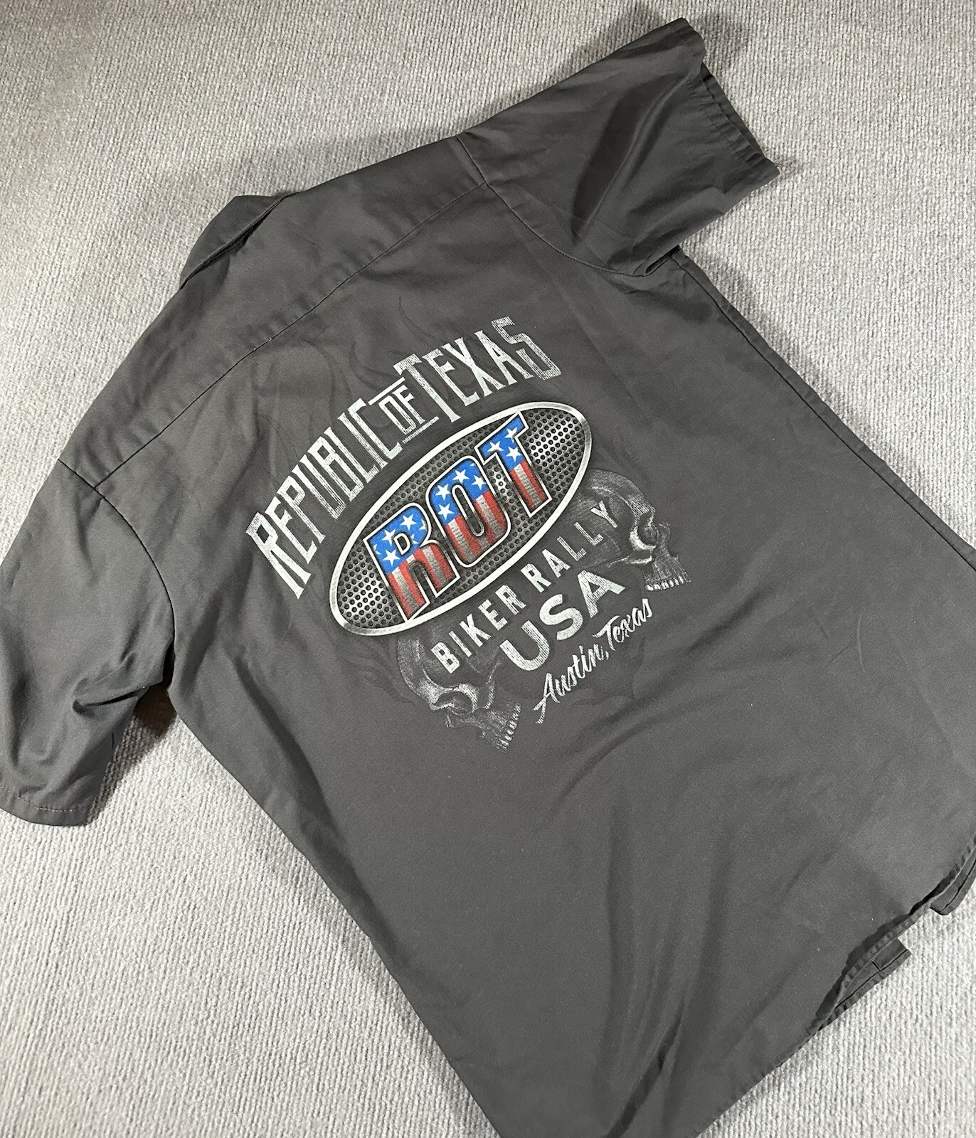 Republic of Texas ROT Harley Davidson Biker Bike Rally USA Austin Texas Large L gallery