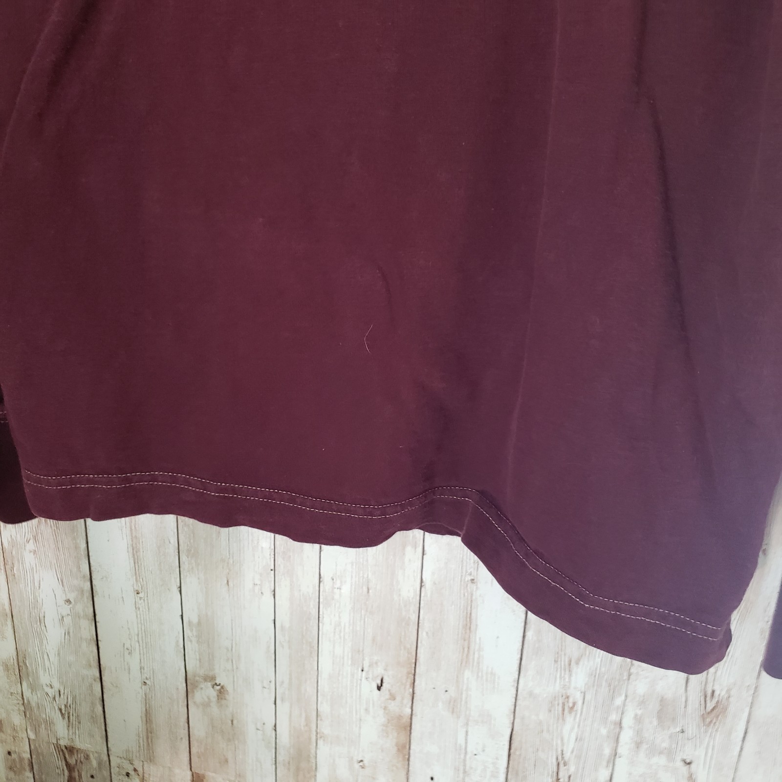 Vintage American Eagle Embroidered Long Sleeve T-Shirt Red M Y2K gallery
