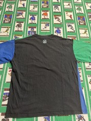 90s Starter Flip Side Colorblock Black Blue Green XL Crew Neck Logo T-Shirt