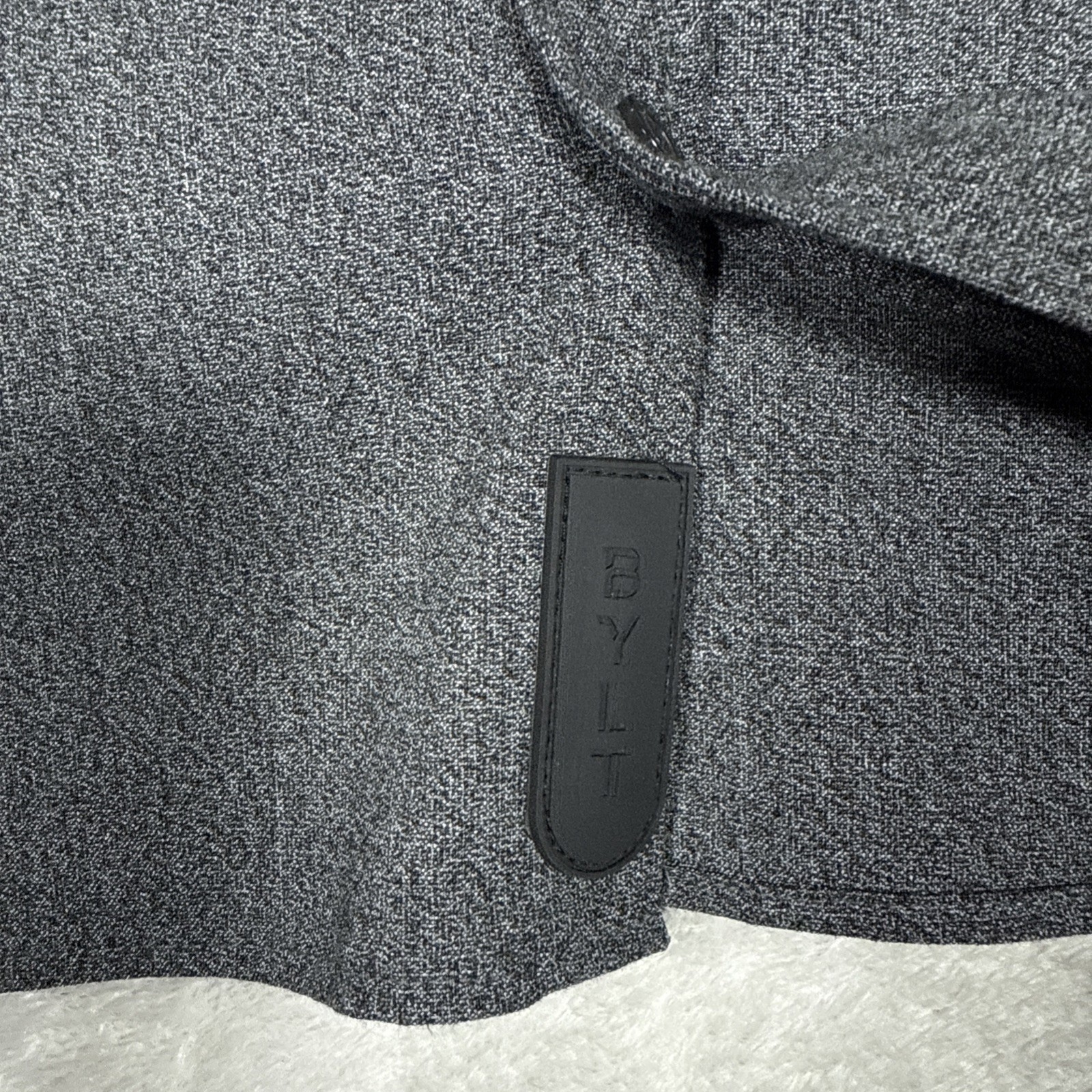 Bylt Vista Long Sleeve Button Down Heathered Charcoal Size Medium gallery