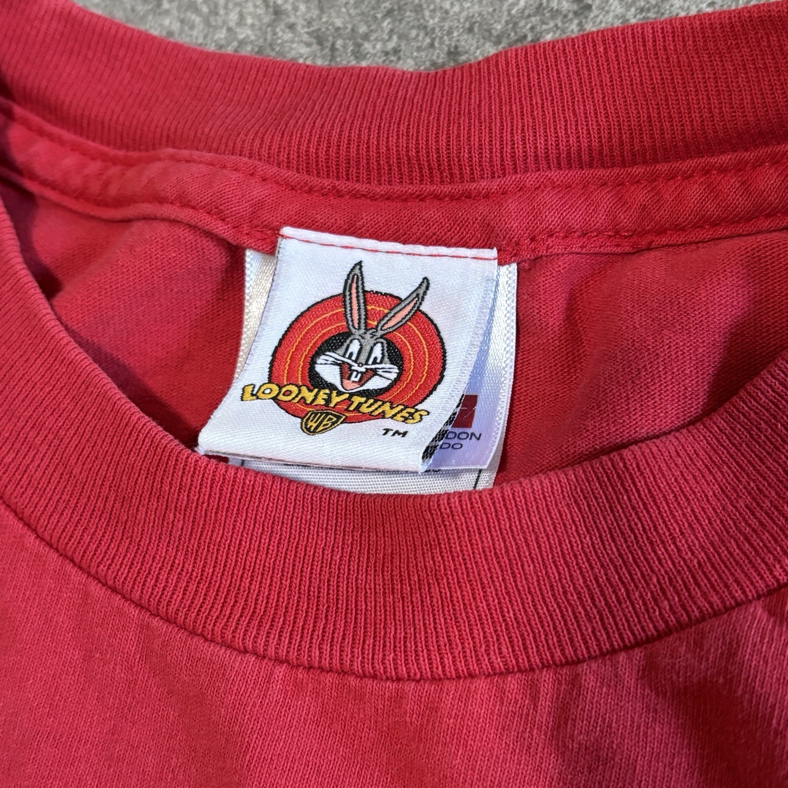 Marvin Martian Shirt Red Get Off My Planet Go Home Looney Tunes XL Y2K USA Bugs gallery