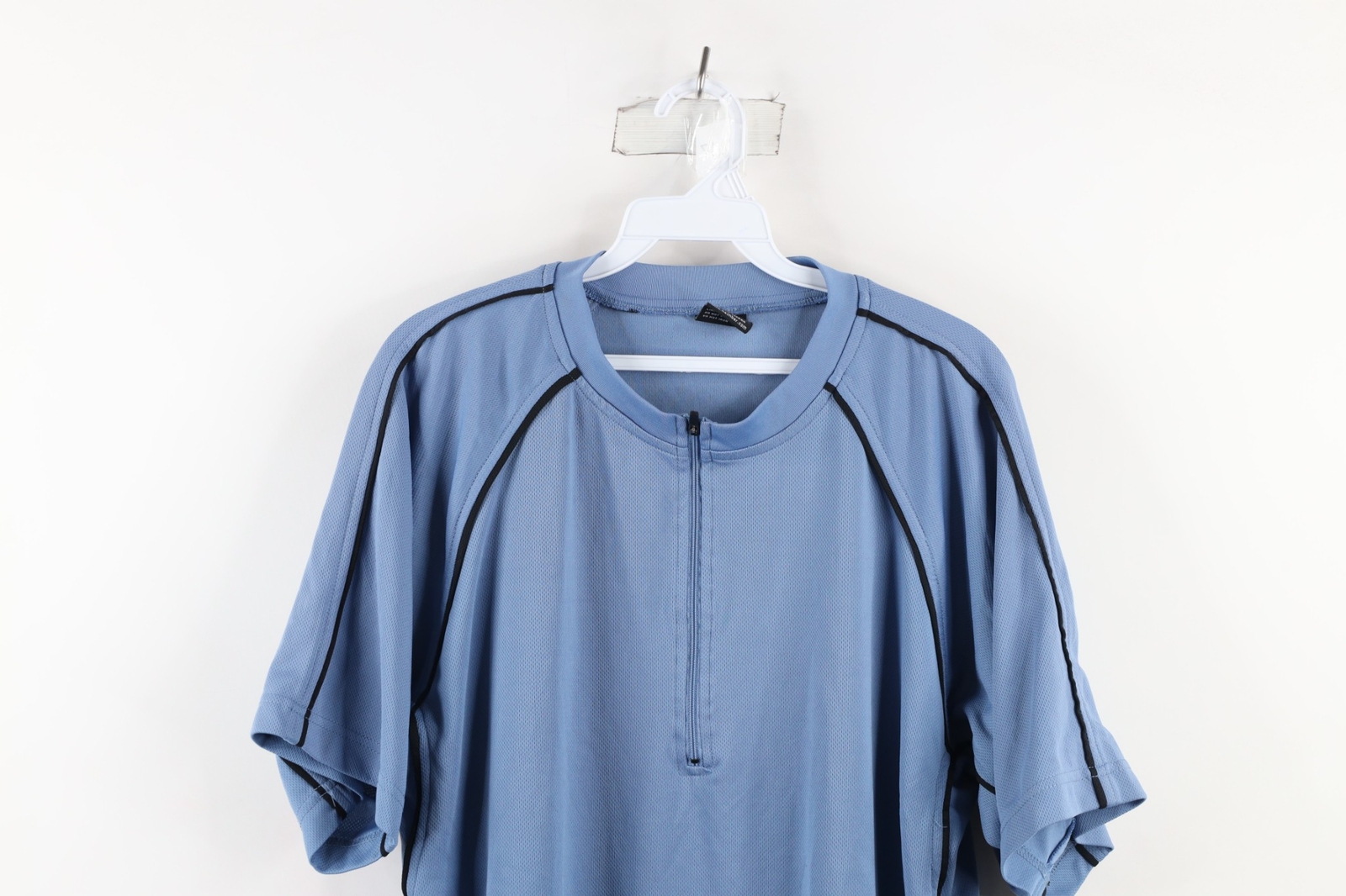 Vintage Nashbar Mens XL Knit Short Sleeve Half Zip Bicycle Cycling Jersey Shirt gallery