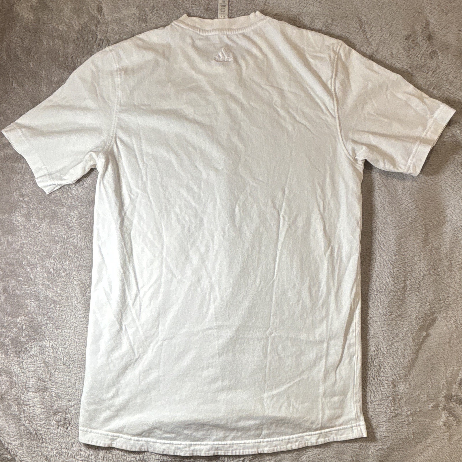 adidas Sportswear Men's White Graphic Print Crew Neck T-Shirt Short Sleeve S gallery