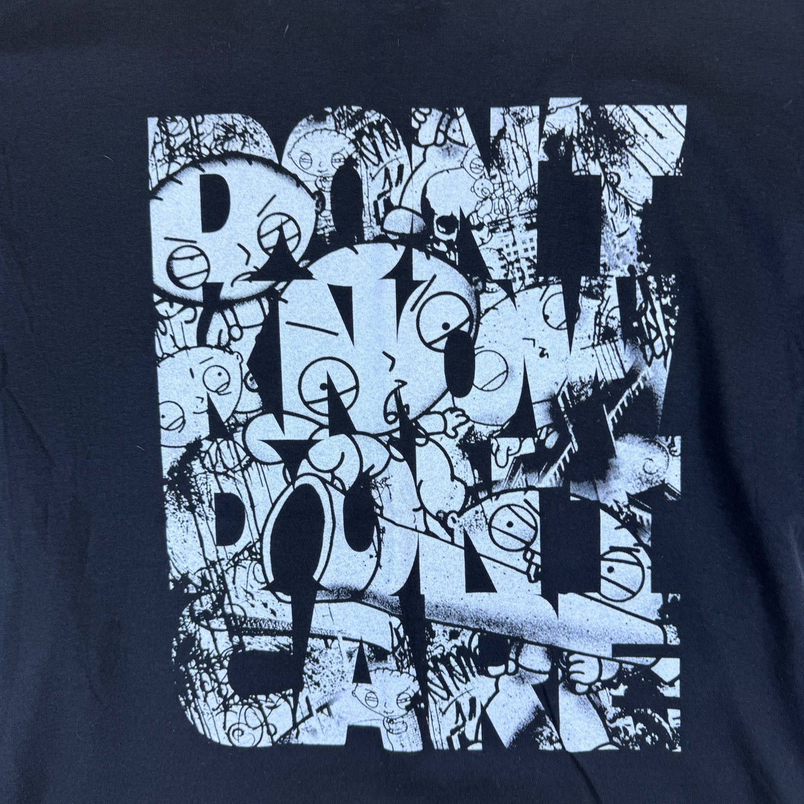 Mens Family Guy Stewie ‘Dont Know Dont Care’ Heavy Cotton Graphic T Shirt Size L gallery