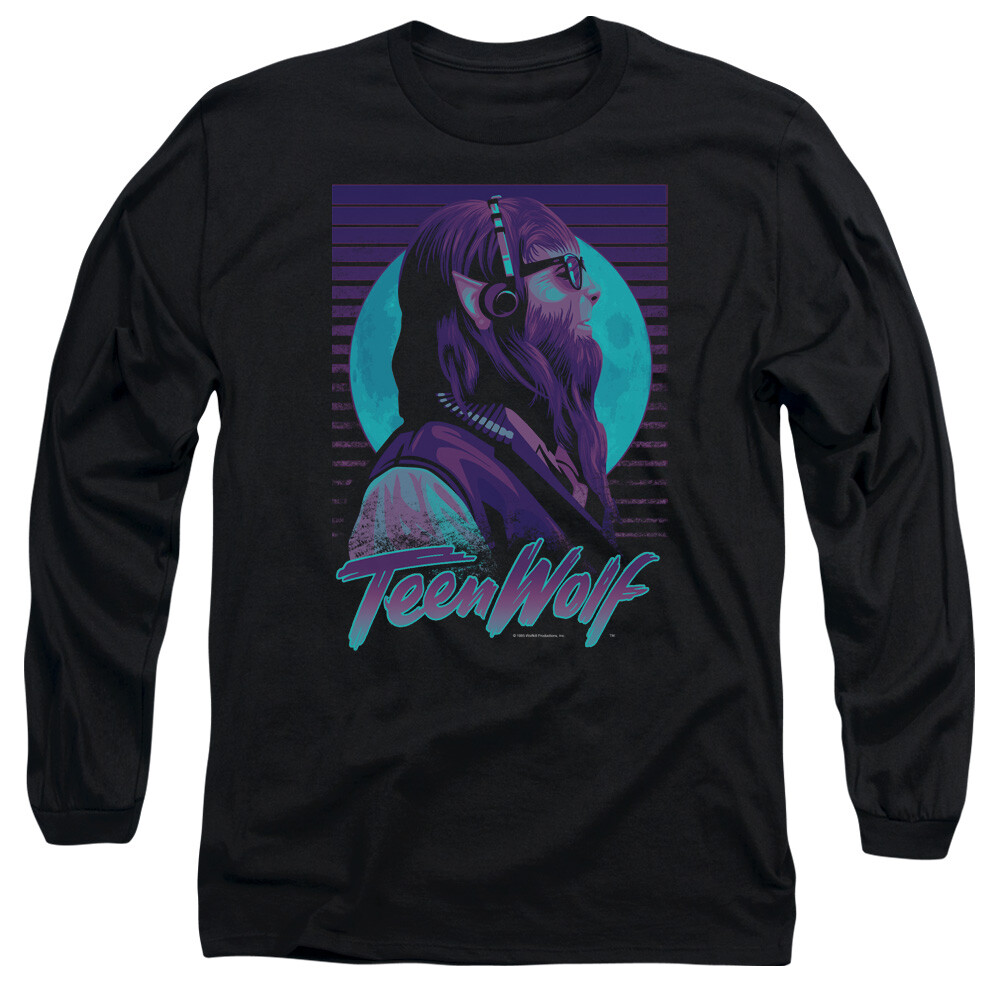 TEEN WOLF HEADPHONE WOLF Licensed Men’s Long Sleeve Graphic Tee Shirt SM-3XL
