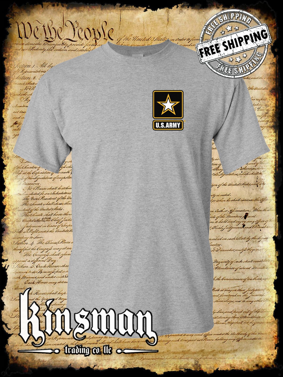US Army Logo Crest T-Shirt / United States of America Military Official Licensed gallery