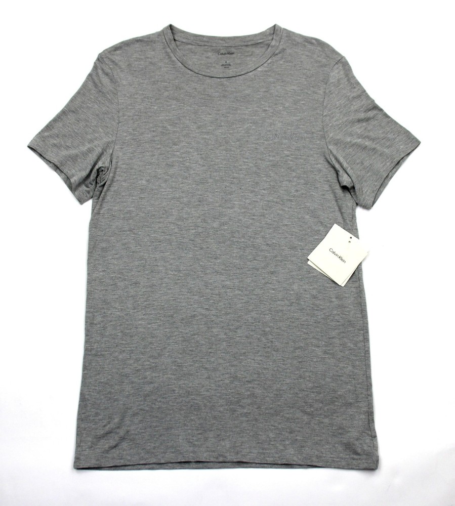 Calvin Klein Ultra Soft Modal Crewneck Sleep T-Shirt Mens Medium Gray Stretch