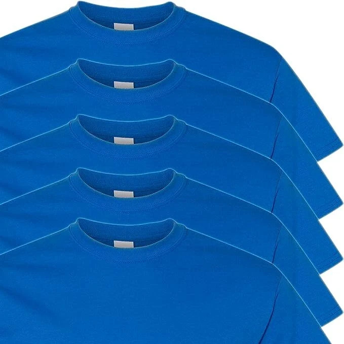Gildan (5-pack) Royal Blue Solid Ultra Cotton Short Sleeve Blank Tee T-Shirt gallery