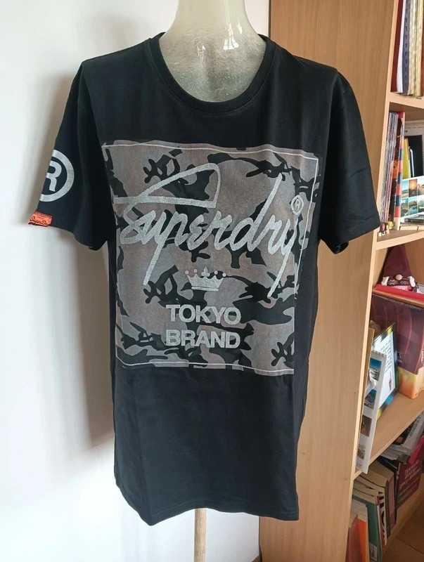 Superdry Black & Grey T-Shirt gallery
