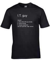 IT Guy Definition Mens T-Shirt Gift Idea Computer PC Tech Engineer Cool Birthday