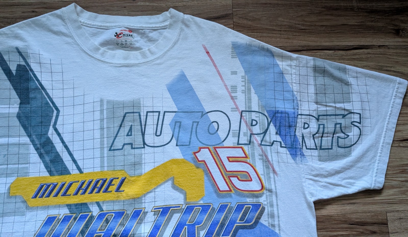 Vintage Michael Waltrip NAPA Racing T Shirt Mens L #15 All Over Print Graphic gallery