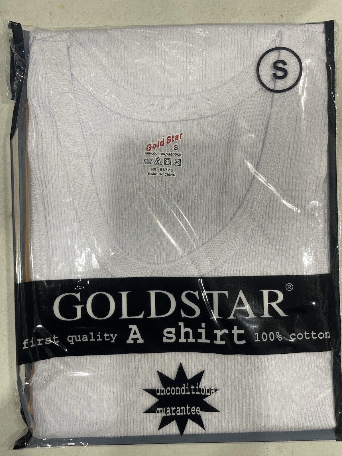 Goldstar Men’s White Tank Top | 100% Cotton | Soft, Comfortable ALL SIZES S-2xl