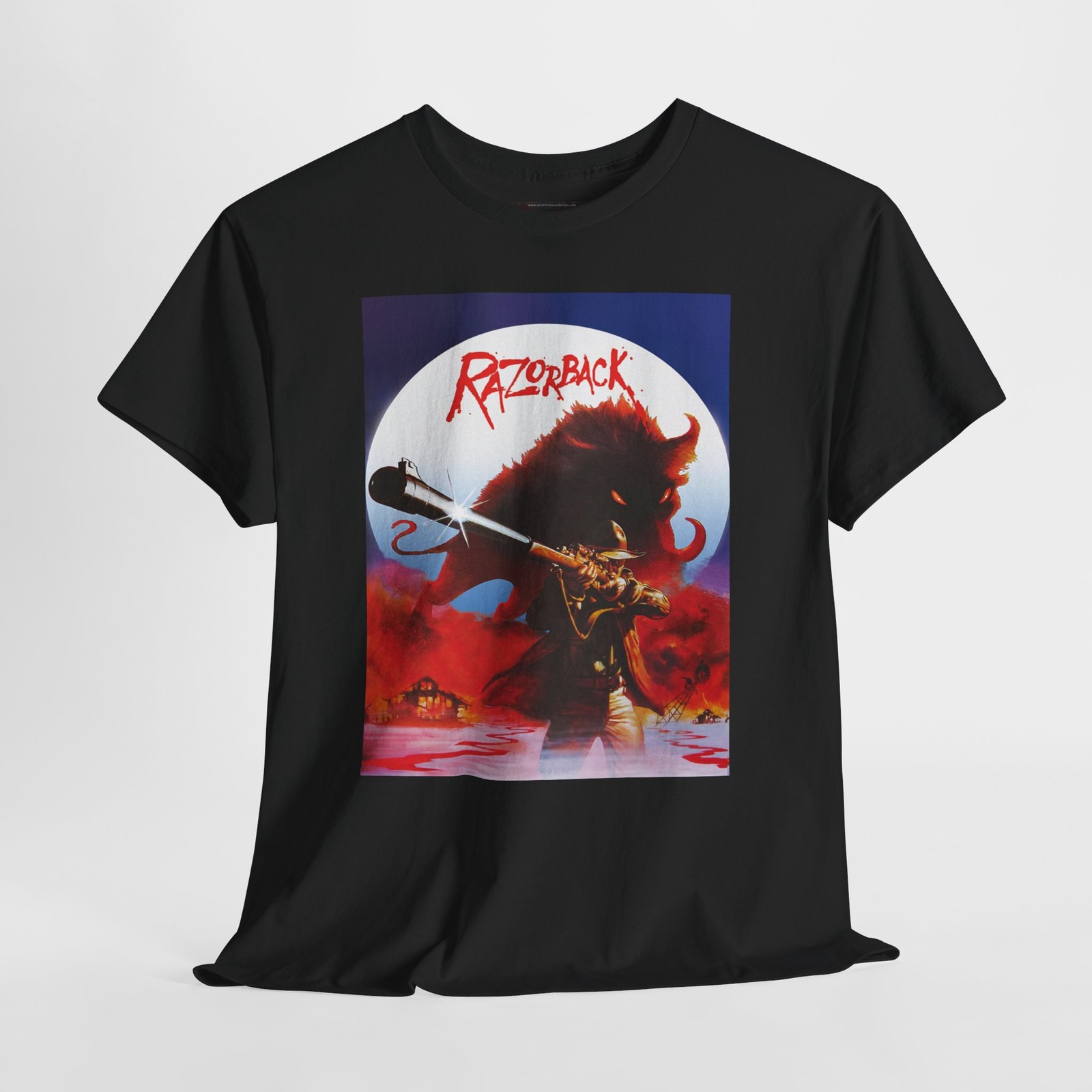 Razorback 1984 Retro Movie Poster Horror Unisex Graphic T-Shirt gallery