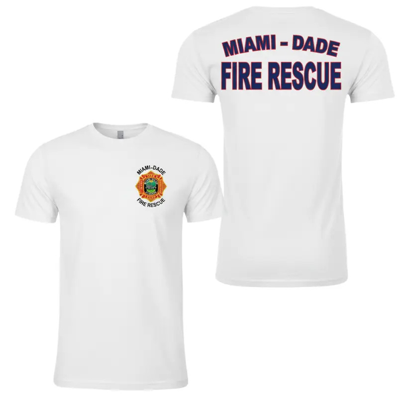 Miami-Dade Fire Rescue Firefighter Graphic T-Shirt, Soft Cotton Blend Shirt with gallery