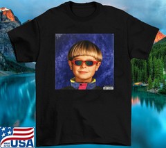 Oliver Tree Alien boy Black Cotton T Shirt Size