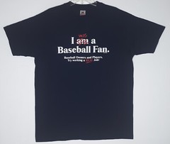 Vintage 90s MLB Baseball Strike T-Shirt Size XL I Was A Baseball Fan Made in USA