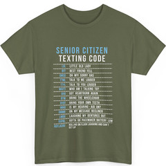 Senior Citizen Texting Code Cool Funny Old People Fun Unisex Crewneck Sweatshirt