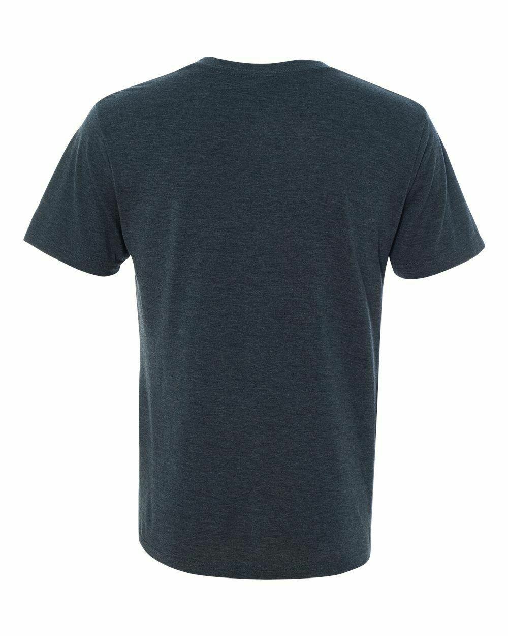 2 Bundle Men's T shirt -Next Level Tri-Blend V-neck t shirt Vintage Black -XL-2X gallery