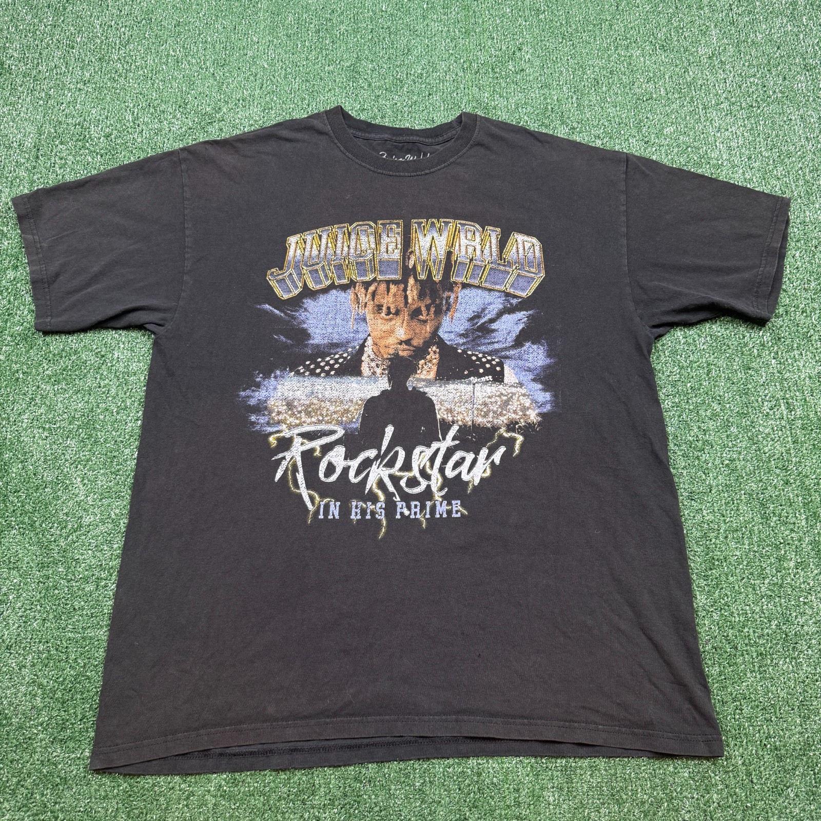 JuiceWrld Graphic T Shirt Men’s Size XL Black Short Sleeve Rockstar In His Prime