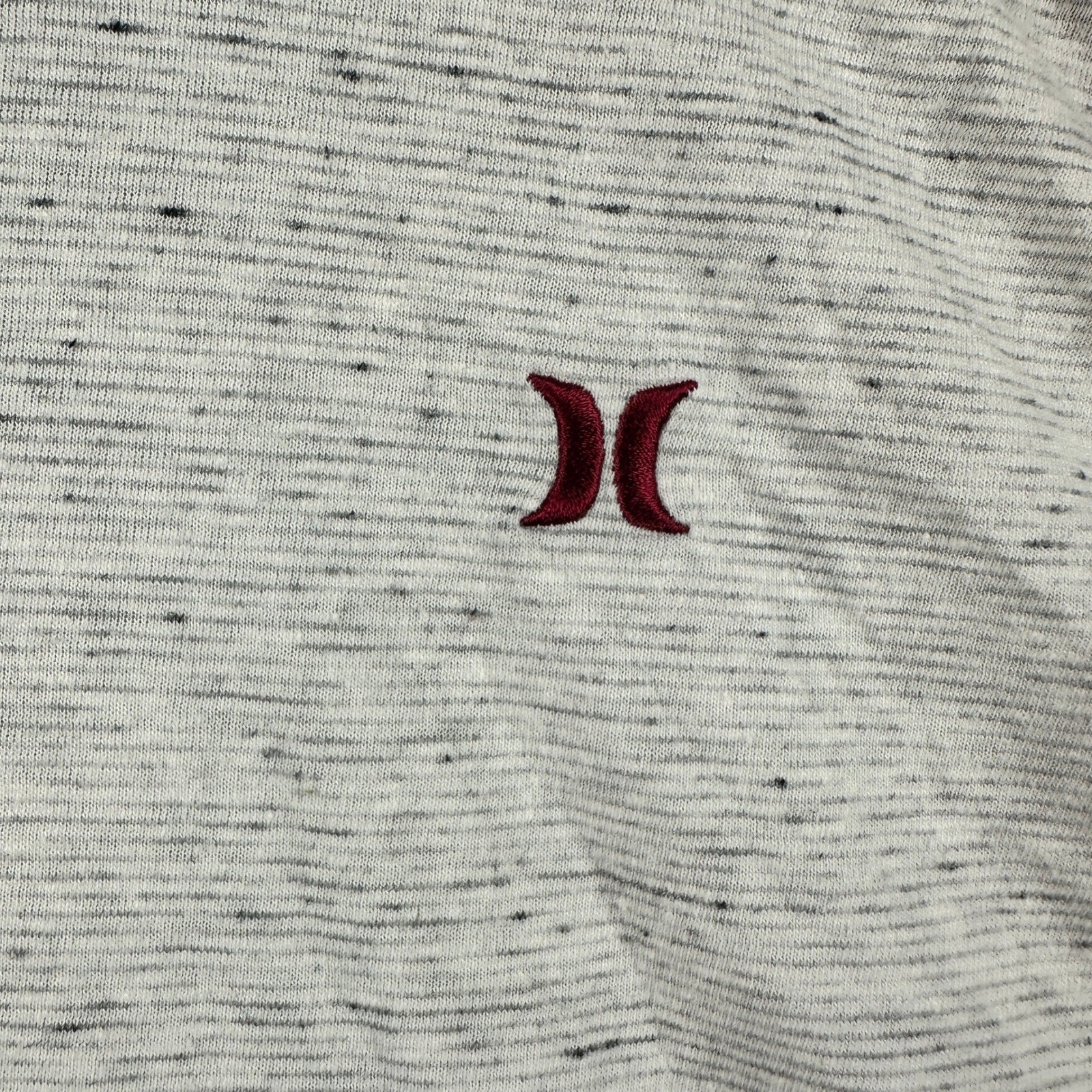 Hurley Buckle Henley Mens XXL 3/4 Sleeve Shirt Grey Red Raglan Premium Fit gallery