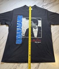 Vintage Bryan Adams Into The Fire World Tour 87 T Shirt Size Large TeeJays